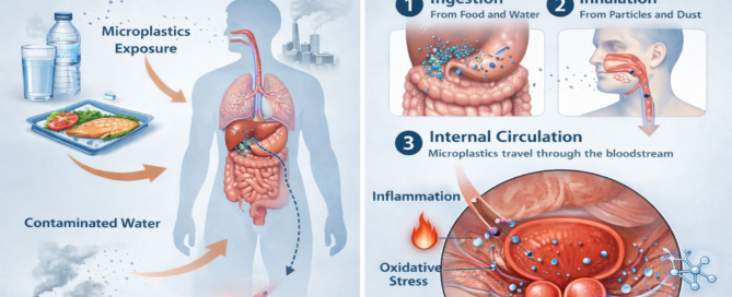 Microplastics entering the body through food, water, and air and interacting with prostate health