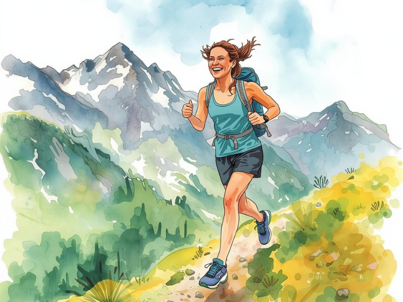 Person engaging in outdoor physical activity, representing healthy metabolic function and energy balance